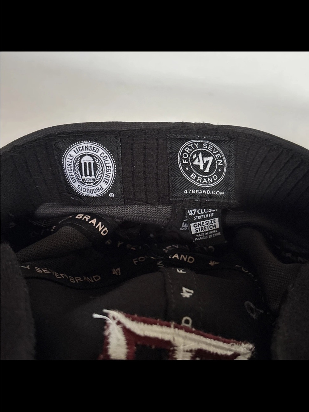 47 Black Texas A&M Embroidered Logo Baseball Cap - Picture 2 of 4